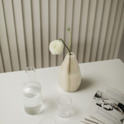 kitchen worktop with decor