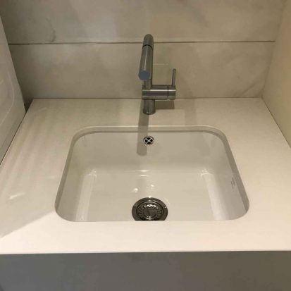 Undermounted Sinks Moca Crema quartz