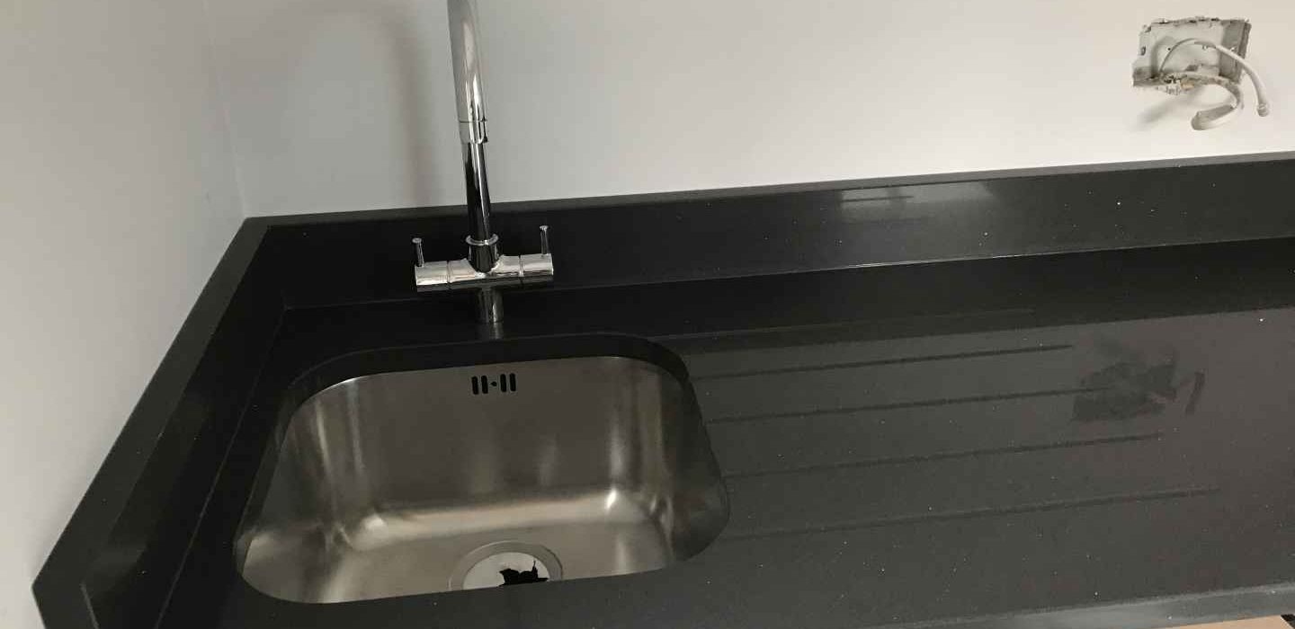 Undermount Sink Indian Jet Black granite