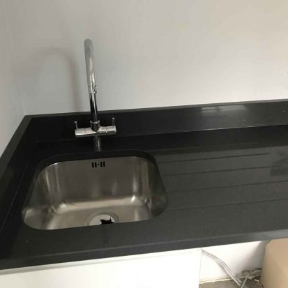 Undermount Sink Indian Jet Black granite