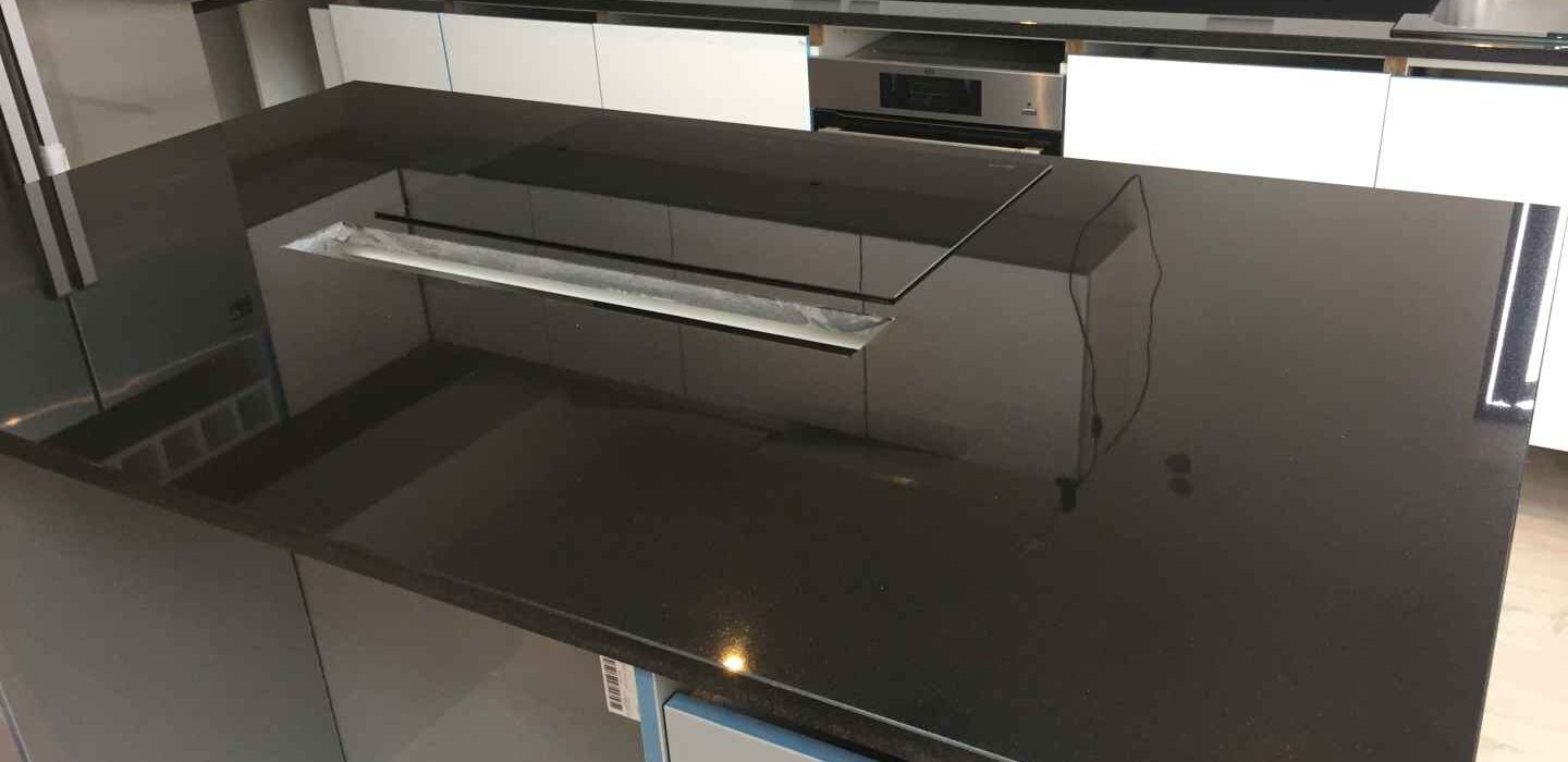 Indian Jet Black granite worktop