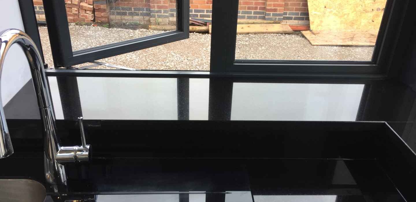 Indian Jet Black granite worktop