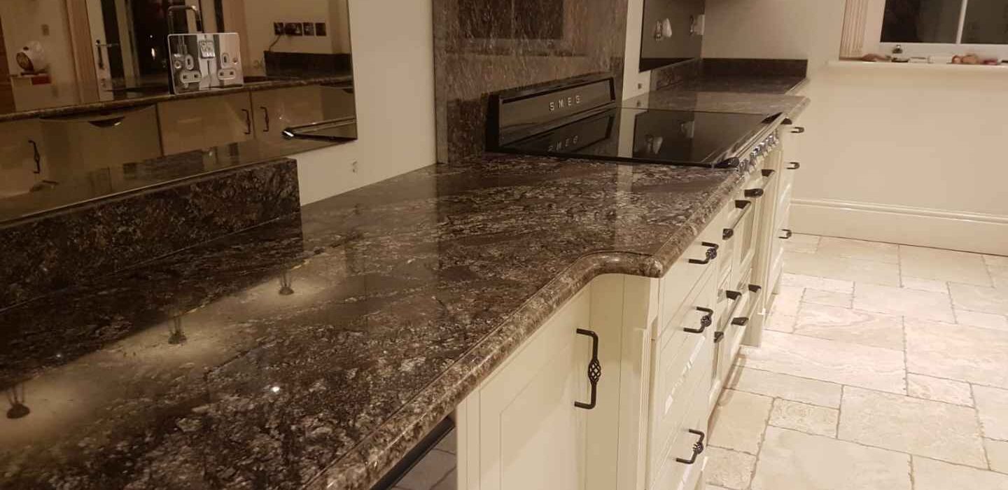 Ferrato by Levantina kitchen worktops granite