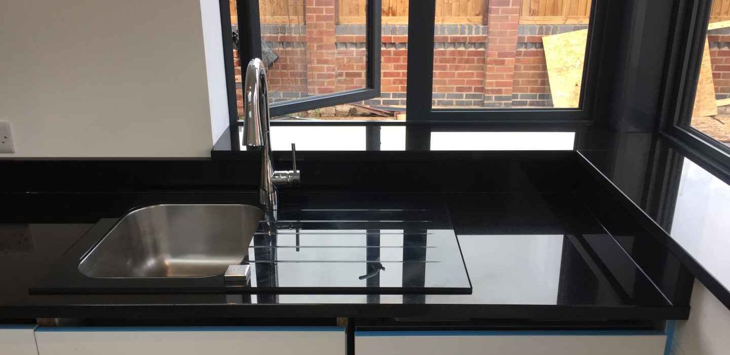 Indian Jet Black granite worktop