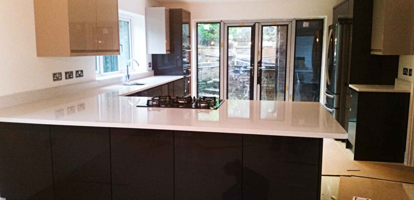 Intense WHite by Caesarstone quartz kitchen worktops