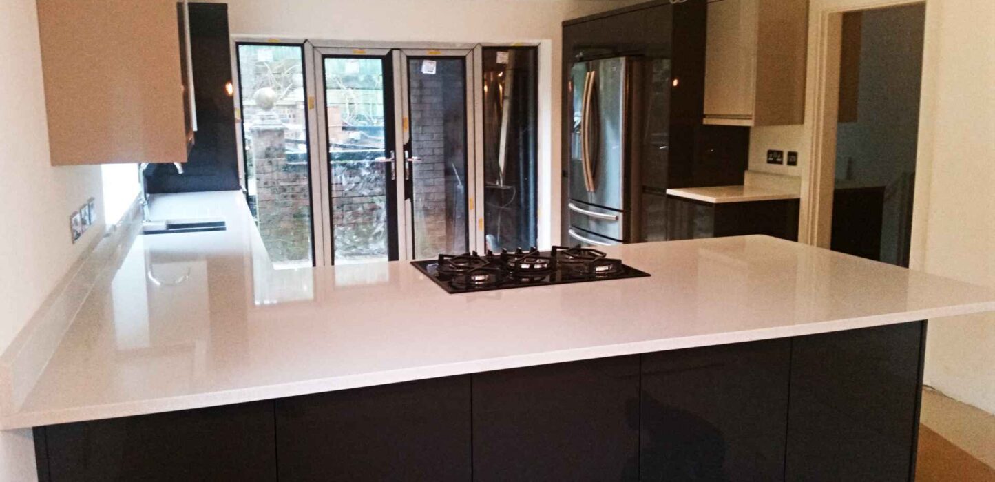 Intense WHite by Caesarstone quartz kitchen worktops