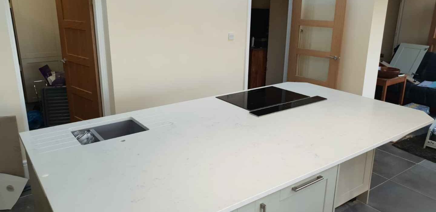 Carrara by Fugen quartz worktops