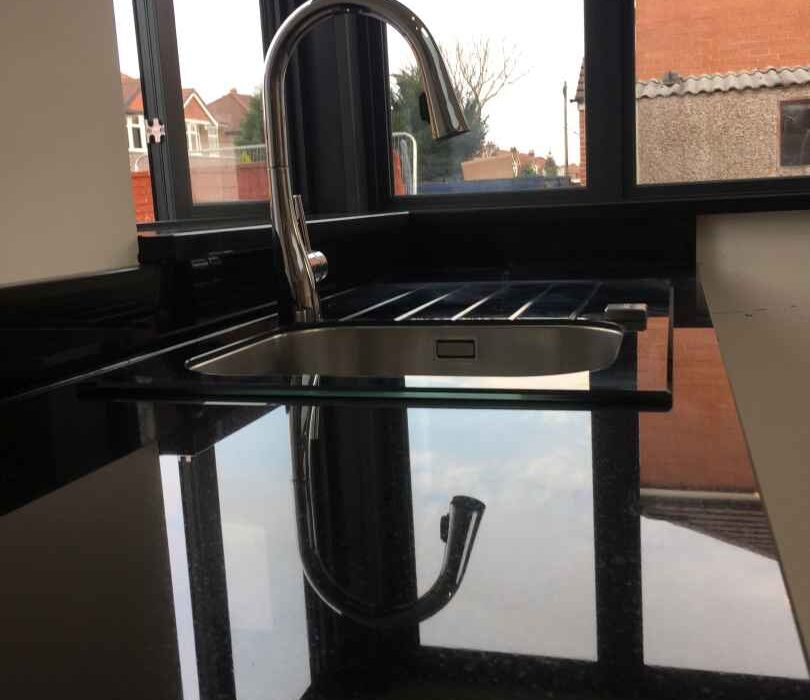 Indian Jet Black granite worktop