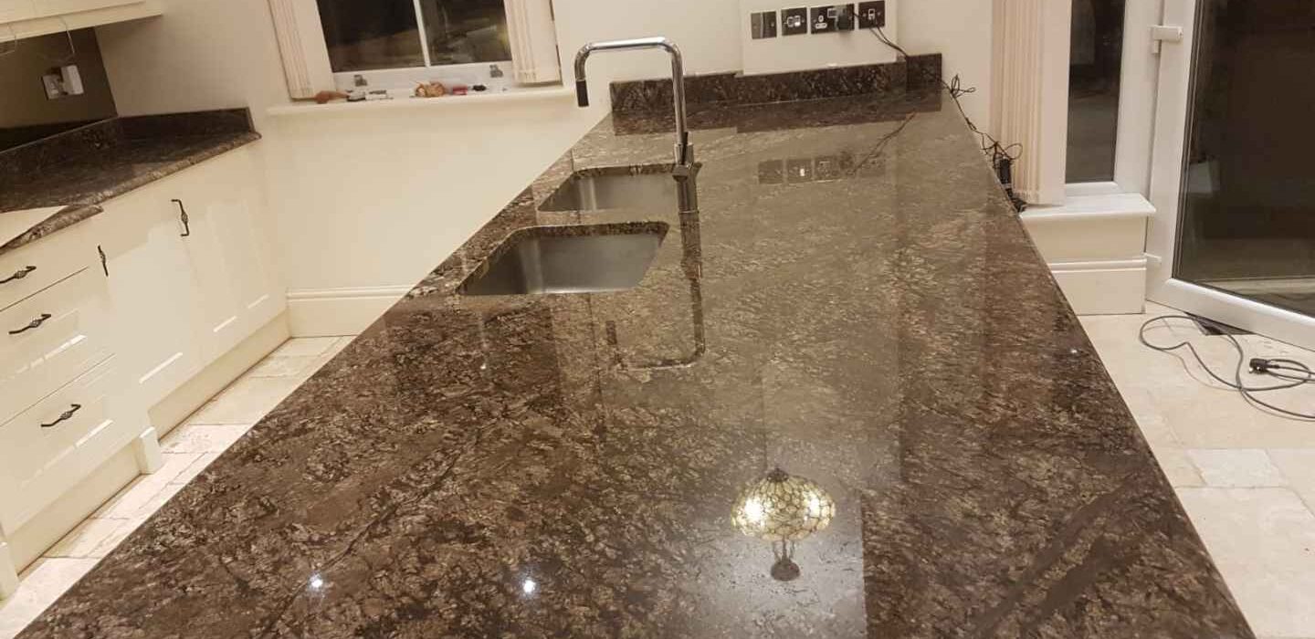 Ferrato by Levantina kitchen worktops granite