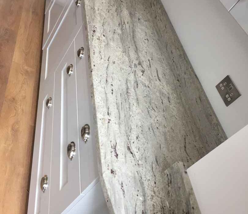 River White granite worktop