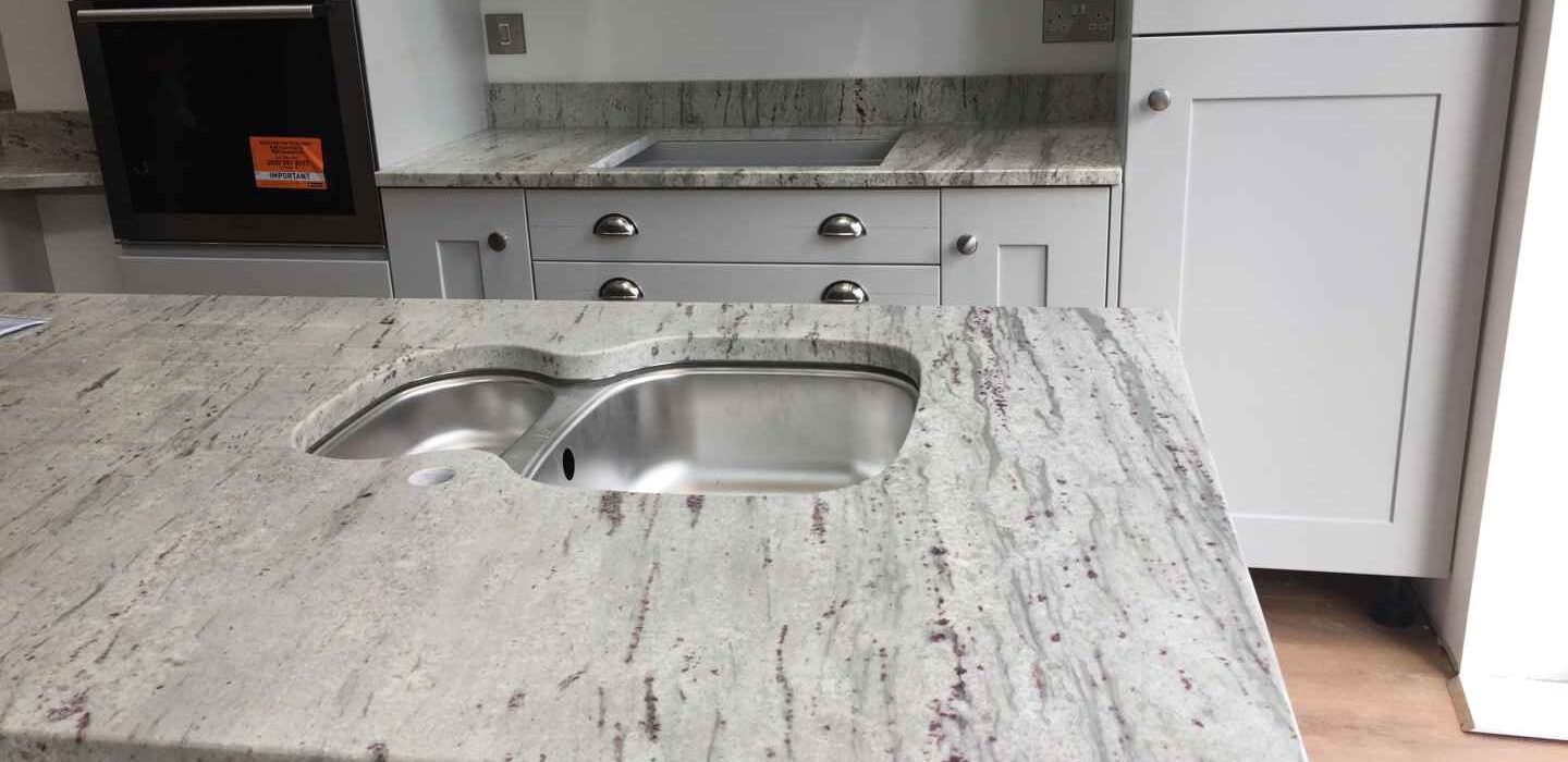 River White granite worktop