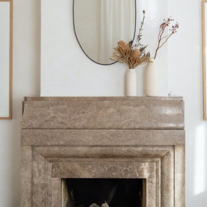 marble hearth fireplace surround